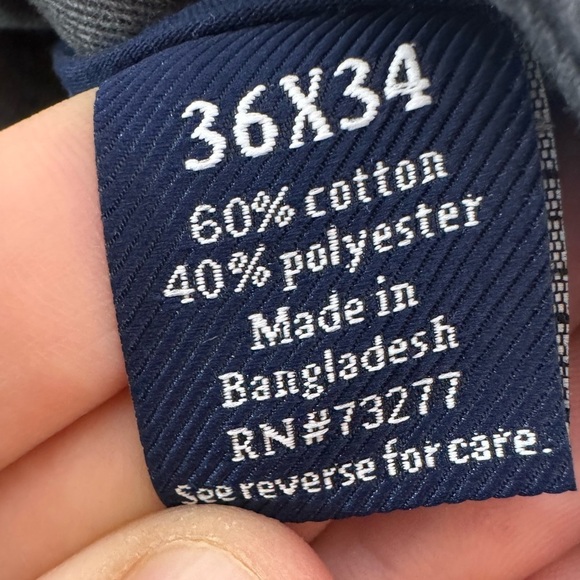 Croft and Barrow Men's Dress Pants Gray Size 36x34 - Picture 9 of 9